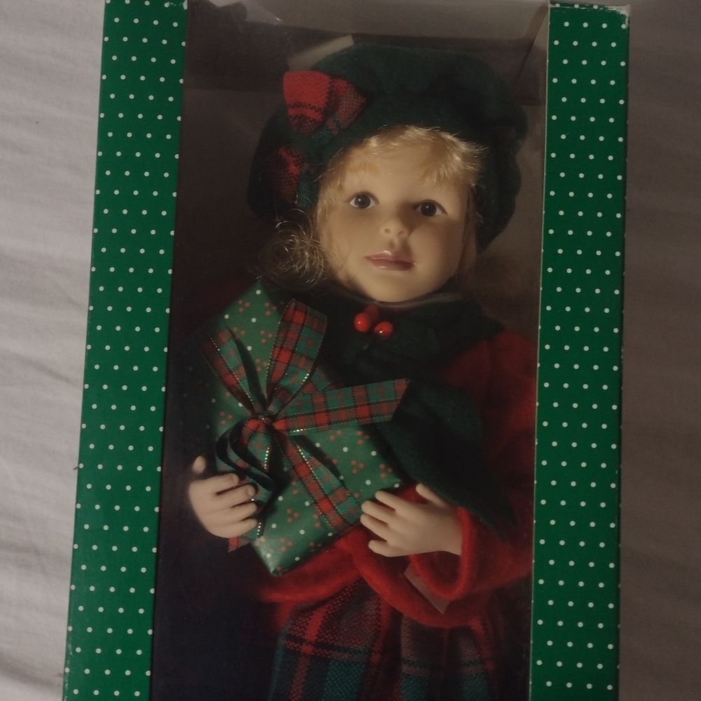 Holiday 14 inch stuffed doll
